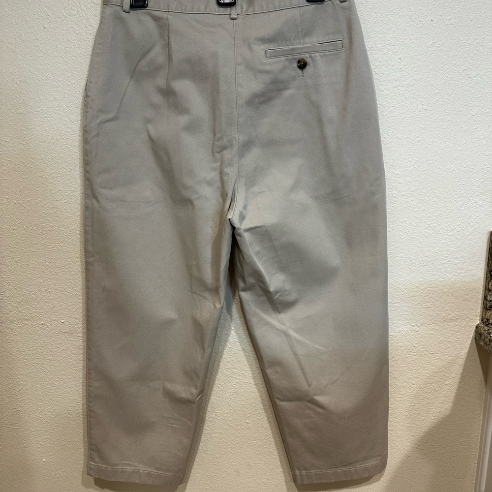 2 Items: L.L. Bean Women's Straight-Leg Capris AND Rafaella NWT Striped Top - Picture 2 of 8